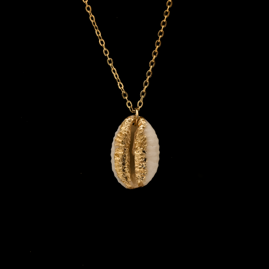 Golden Coffee Bean Necklace