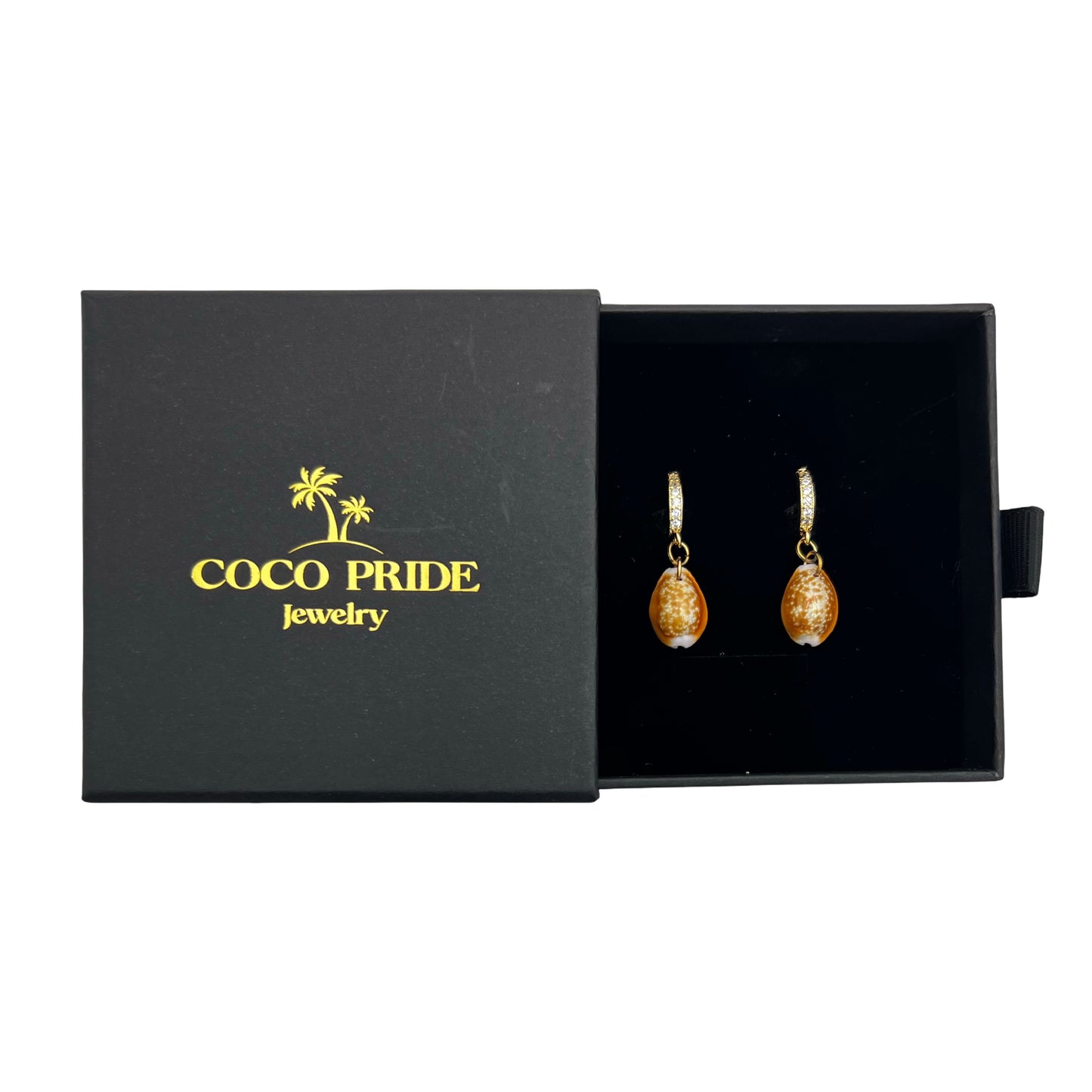 Honey Cowrie Earrings