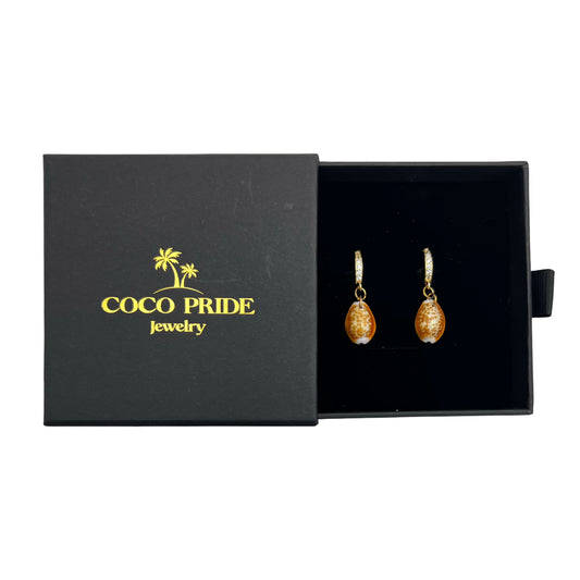 Honey Cowrie Earrings